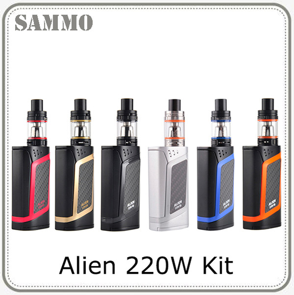 Smoking Alien Kit Alien 220W TC Starter Kit With TFV8 Baby Beast 3ml Alien 220 Box Mod Electronic Cigarette Vaping Kit 0268047