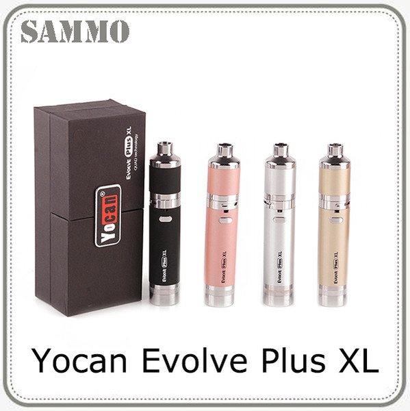 Yocan Evolve Plus XL Wax Dab Vape Pen Kit 1400mAh Battery With QUAD Coil Detachable Built-in Dual Compartment Silicone Jar 0268064-1