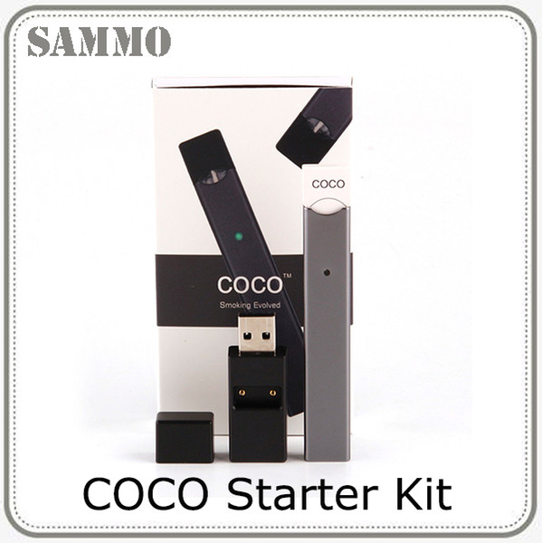 COCO SMOKING PEN Ultra Portable Vape Pen Empty Pods 4 Pods 400mAh Starter Kit For Vapor Pods Cartridge Vaporizer DHL Free 0268066