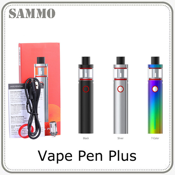 Vape Pen Plus Kit With Vape Pen Plus Built-In 3000mAh Battery E Cigs 4ML Capacity 0.25ohm Dual Coils 0268068