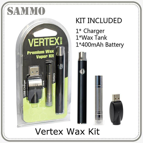 Preheating Vertex Premium Wax Vape Pen Starter Kit 3.4-3.7-4.0V Variable Voltage Preheat Battery E Cig Wax Vapor Vaporizer 0268071