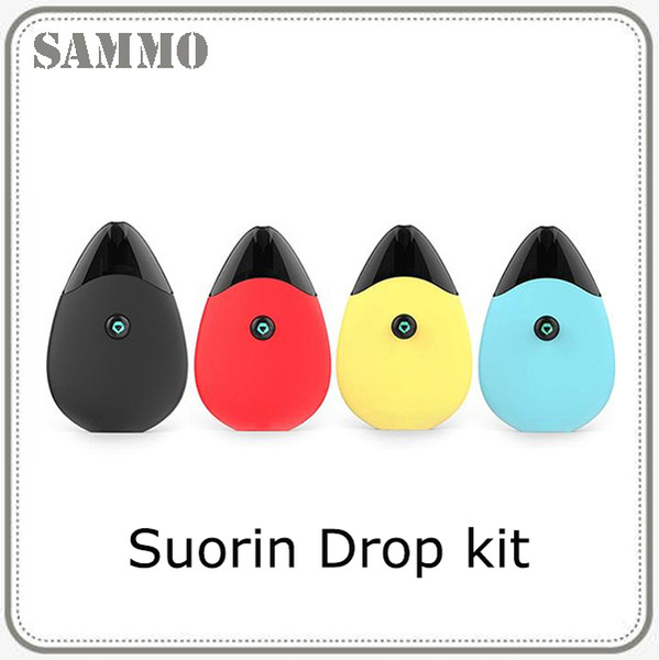 ot Sale Suorin Drop Starter Kit All-in-one Style Vaping 2ml Cartridges Pods With 310mAh battery Water-drop Design Vape Pen 0268078