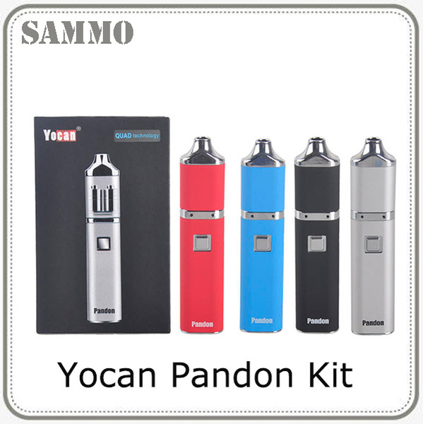 Yocan Pandon Kit QUAD Wax Vaporizer Pen Kits 1300mAh Vape Pen Kits 2 QDC Voltage Adjustable Evolve Coils Compitable 0268089-1