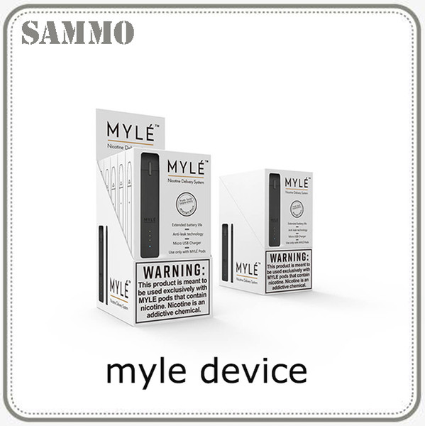 Authentic Myle Vape Device 240mAh Rechargeable Battery Delivery System Basic Vaping Kit vs myle pods 7 Colors 0266262-1