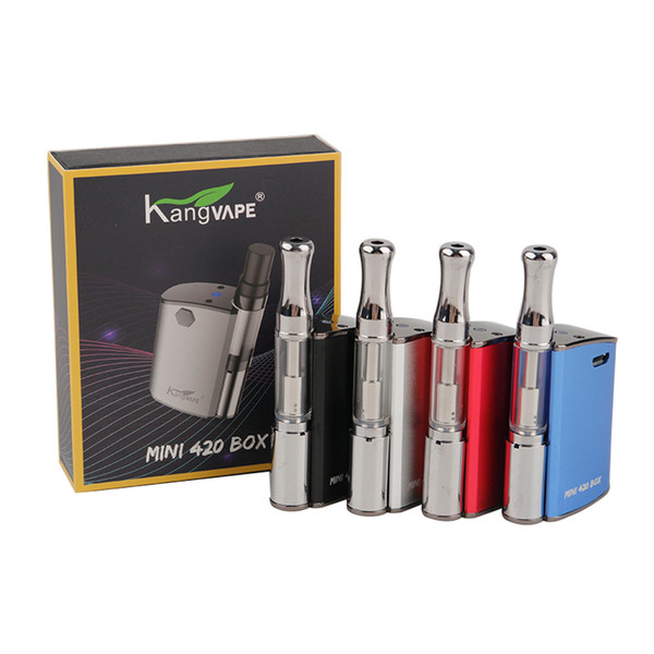 Original Kangvape Mini 420 Box Kit 400mAh VV Battery Mini TH-420 Mod 0.5ml 510 Vape Thick Oil Cartridges Tank Free DHL