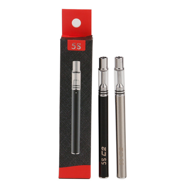 Original Mjtech 5S Disposable Vape Pen Kit 320mAh Bottom Charge Battery Thick Oil Ceramic Coil 0.3/0.5ml C1 C2 Cartridge