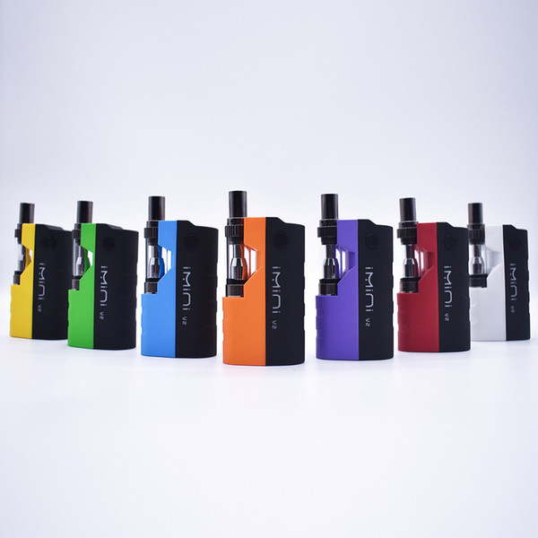 Imini V2 Thick Oil Kit 650mAh Battery Box Mod 510 Thread 0.5ml 1.0ml Imini I1 Tank Cartridge Vaporizer Kits Original Authentic