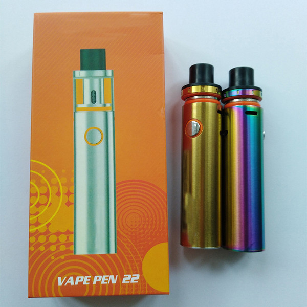 Vape Pen 22 Starter Kit 1650mah Battery with 0.3ohm Dual Core Vape Pen stick 22mm Tank with LED Indicator E Cigarette