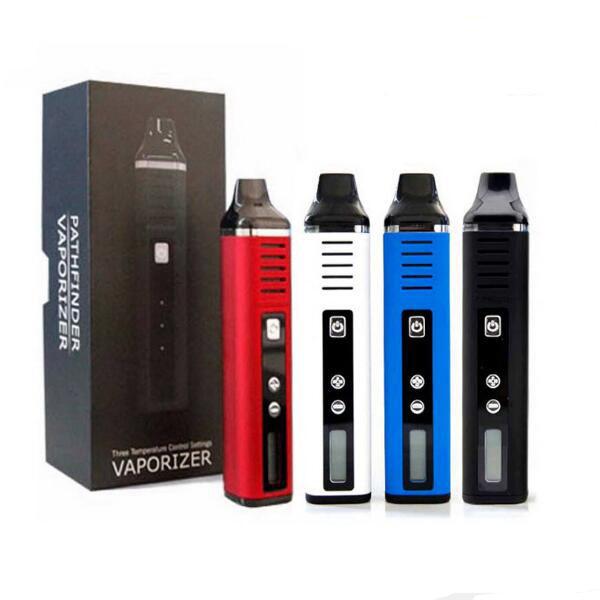 Pathfinder 2 Vaporizer dry herb pen herbal 200-600F hebe electronic cigarette Kit 2200mah vapor e cigar Led Screen titan 2 Vape pen