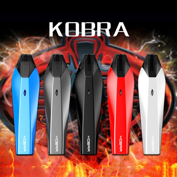 100% Authentic Hugo Vapor Kobra Pod Starter Kits built in 500mAh Battery 1.8ml Ceramic Thick Oil Coil Cartridge Tank Vape Pen