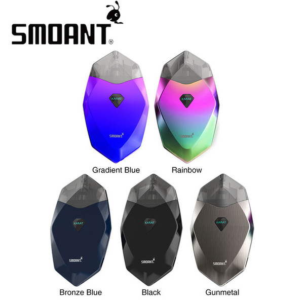 Smoant Karat Pod Vape Kit built-in 370mAh vape Battery with Quartz coil 2ml Pod Cartridge All in one Starter Kit 100% Original