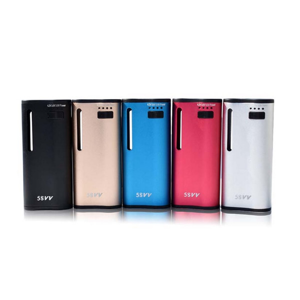 Hot Selling 5S VV 650mAh Preheat Battery Mod Kit For Wax Thick Oil Variable Voltage Vape Cartridges 2 in 1 Vaporizer Battery