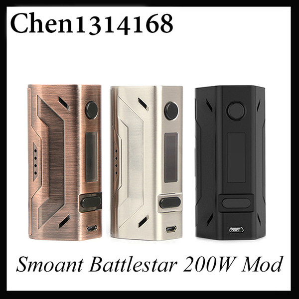 Smoant Battlestar 200W TC Box Mod Support Ni/Ti/SS/NC/TCR Best Match with Smoant Mobula RTA 0266132-2