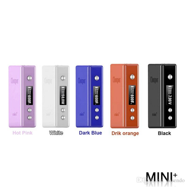 100%Original Cloupor Mini Plus Box Mod 50W VV VW Temperature Control Mod 5 Colors High Quality Small Size fit 510 Atomizers