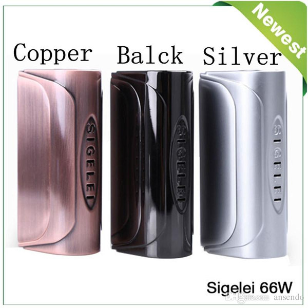 100%Original Sigelei 66 Box Mod Temperature Control 66W Vape Mod with TFT Diisplay Single 18650 Battery Vapor Mods