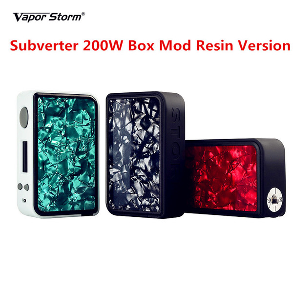 e cigarette Vapor Storm Subverter 200W Box Mods Vaporizer TC TCR TFR 0.96 Inch Screen Plastic Cover Without 18650 Battery