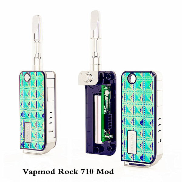 Original Vapmod Rock 710 Key Box 650mAh Battery Fast Recharging Preheat Batteries Mod For 510 Thick Oil Cartridge 100% Genuine DHL Free