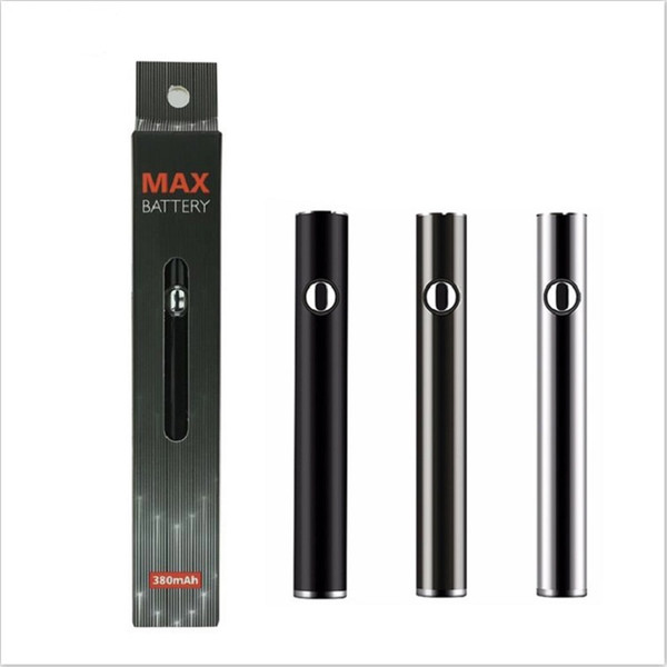 Max Battery Preheating VV Battery 380mAh Variable Voltage Battery With Micro USB Charger 3 Colors Fit CE3 G2 Amigo Liberty Cartridges 5