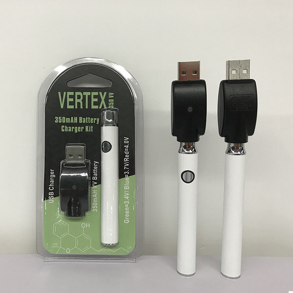 Vertex 350mah Preheat Battery Blister Pack HGB Variable Voltage VV Battery for Thick Oil Atomizer Tank CE3 Vape