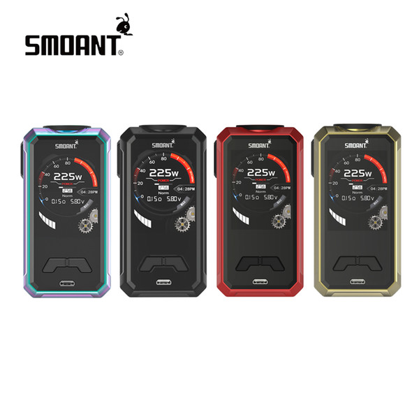 Original Smoant Charon Mini 225W TC Box Mod VW Dual 18650 Battery Mod With 2.0 inch TFT Color Screen Authentic