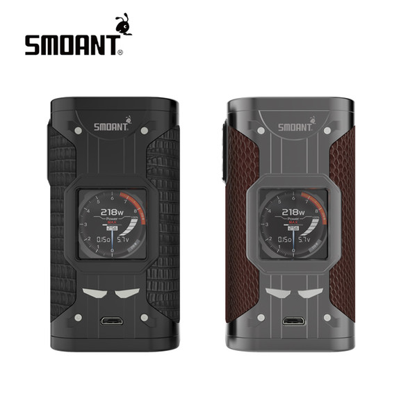 Original Smoant Cylon 218W Box Mod VW TC Dual 18650 Powered Ecig Vape Mods with 1.35inch TFT Screen 100%