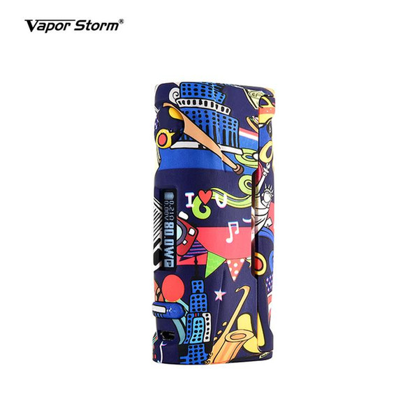 Storm230 Baby 80W Graffiti Vape Mods TC Fashion Box Mod for 18650 Battery LED Screen Cartoon Electronic Cigarettes Drop Shipping