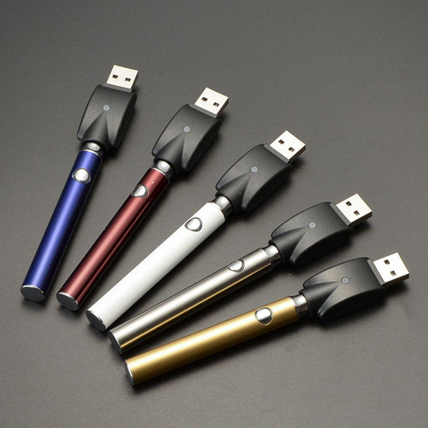 New Variable Voltage Cartridge Preheat Battery Vape-o-pen 510 Thread Push Button with USB Charger and Retail Package for Vape Oil Cartridges