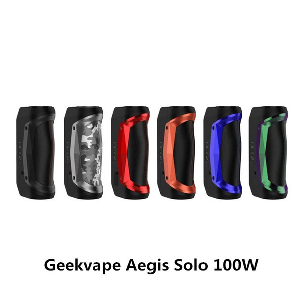 Geekvape Aegis Solo 100W TC Box MOD with External Single 18650 Battery Latest AS Chipset for Waterproof Shockproof 100% Authentic