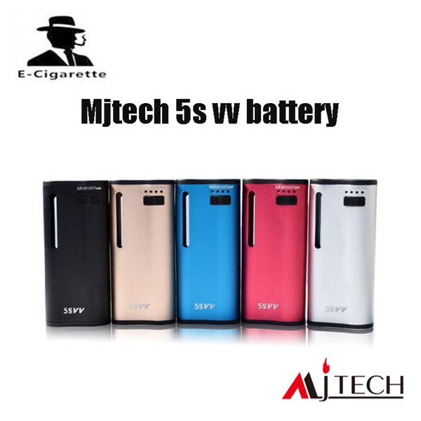 Autherntic Mjtech 5S VV Box Mod built-in 650mAh battery Twist Electronic Cigarette with Wax 100% Original DHL free shipping