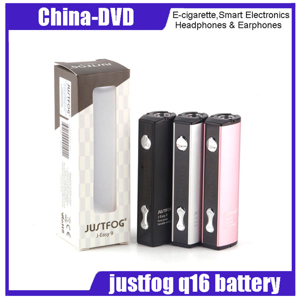 100% Authentic Justfog 900mah j easy 9 VV Battery Q16 Battery Black Silver Pink Colors 2245012