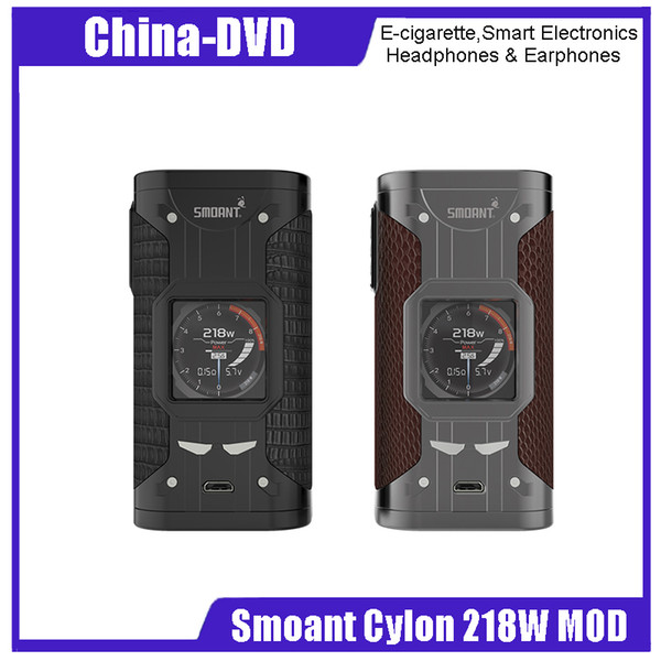 Original Smoant Cylon box Mod 218W TC electronic cigarette mod vape 218 W e cigarette fit 510 tank rta rda for vape vaporizer