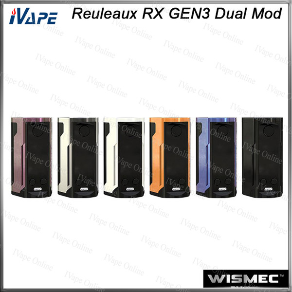 WISMEC Reuleaux RX GEN3 Dual TC Box MOD 230W with 1.3-inch Large Display Dual Circuit Protection Firmware Upradable 100% Original