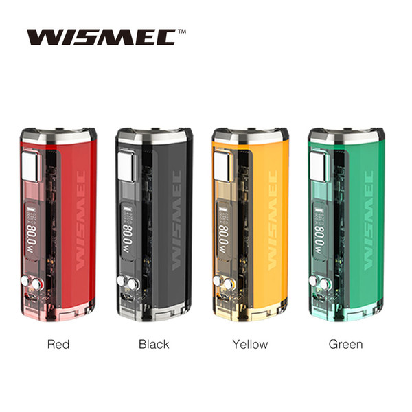 WISMEC SINUOUS V80 TC Box MOD with 2A quick charge with Semi-transparent body E cig MOD