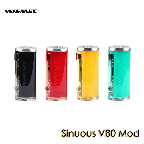 WISMEC SINUOUS V80 TC Box MOD 80W Semi-Transparent Body Power by Single 18650 0.91