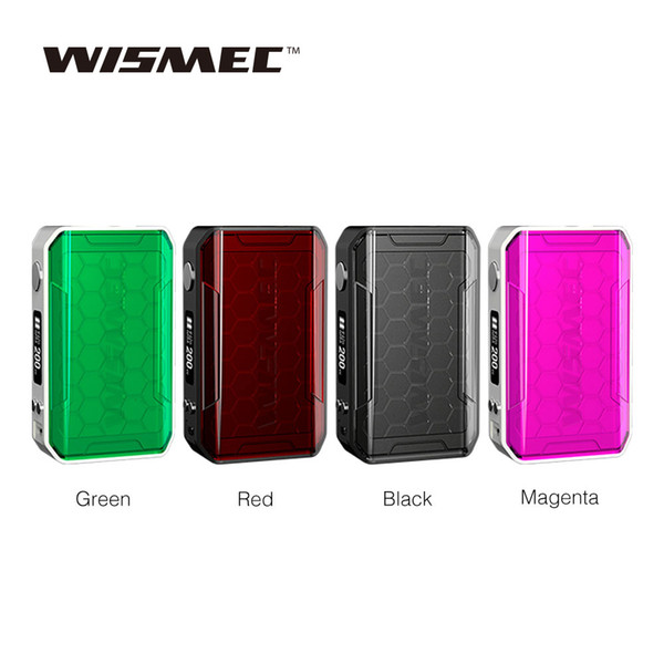 WISMEC SINUOUS V200 200W TC MOD with 0.91 inch OLED Display NO Battery E cig