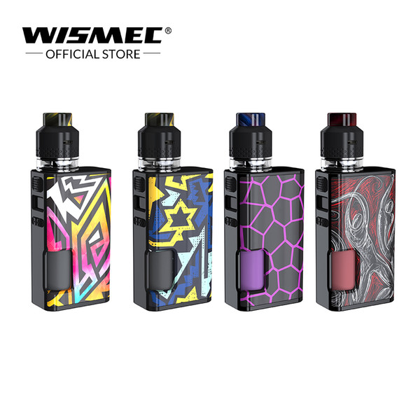 Original Wismec Luxotic Surface Kit with 4ml KESTREL Tank 6.5ml Bottle 80W Luxotic Surface Box MOD Electronic CIgarette