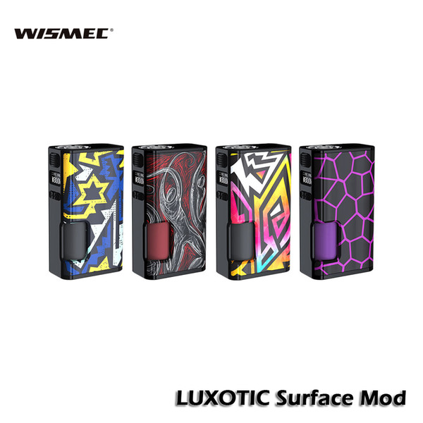 WISMEC Luxotic Surface 80W TC Box MOD OLED Screen 6.5ml Squonk Bottle 0.001s Firing with Replaceable Panels 100% Authentic Vape E-cigs