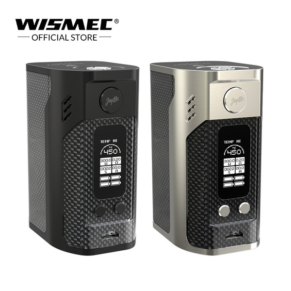 Original WISMEC Reuleaux RX300 TC Box Mod-Carbon Fiber Output Wattage 300w vape mods with 0.96inch OLED screen