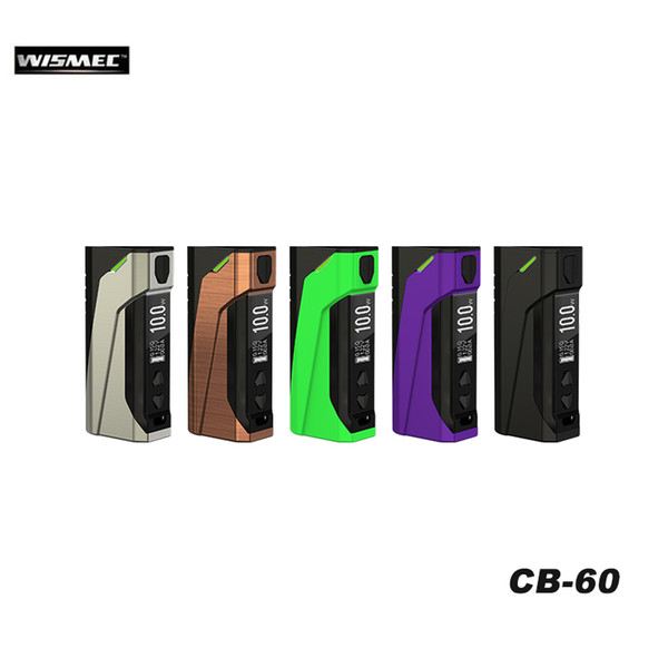 Original E Cigarette Mod Wismec CB-60 60W Box Mod 2300mAh battery Vape Support Amor NS Atomizer RDA/RDTA Tank VS DNA 75