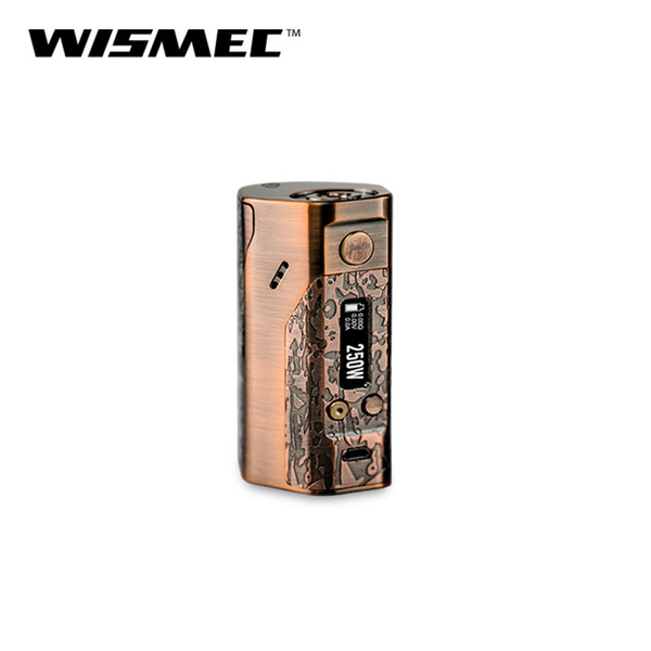 Retail Original Wismec Reuleaux DNA 250 Box Mod Output Wattage 250W Evolv DNA250 TC/VW Mod no 18650 Battery E-Cig