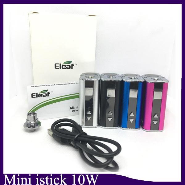 mini istick 10w battery simple kit Built-in 1050mah Battery Variable Voltage Vape Mod with USB Cable 510 eGo Connector OLED Screen box