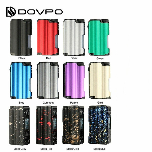 100% original 12 colors Dovpo Topside Dual 200W Box Mod Powered by Dual 18650 Batteries With 10ml Capacity 0.96inch OLED display