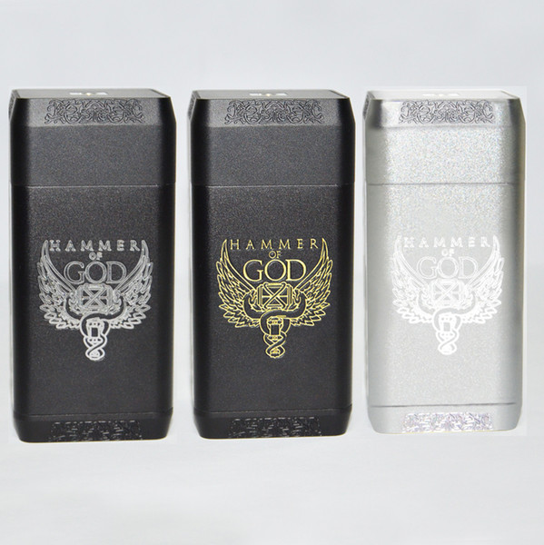 Newest Vaperz Cloud Hammer of God V4 Box Mod Electronic Cigarette huge Power Hammer of God 4 510 Vape Mod for RDA RTA RDTA Atomizer Kit