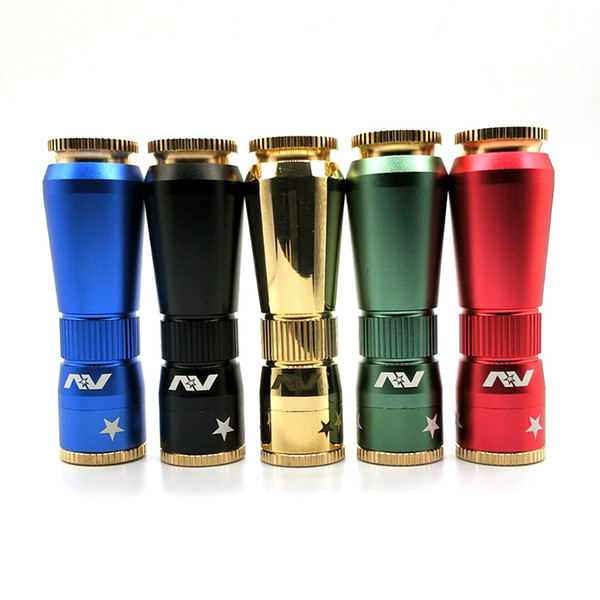 New AV Mods E Cigarette Machinery Mods AV Magnetic Button Mod 24mm Diameter 5 Colors 510 Thread Mods Free Shipping