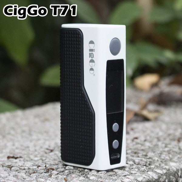 Genuine Bauway CigGo T71 Box Mod E Cigarette Vape Mod 3.7V Single 18650 Battery Mod 1W-71W TC Mods