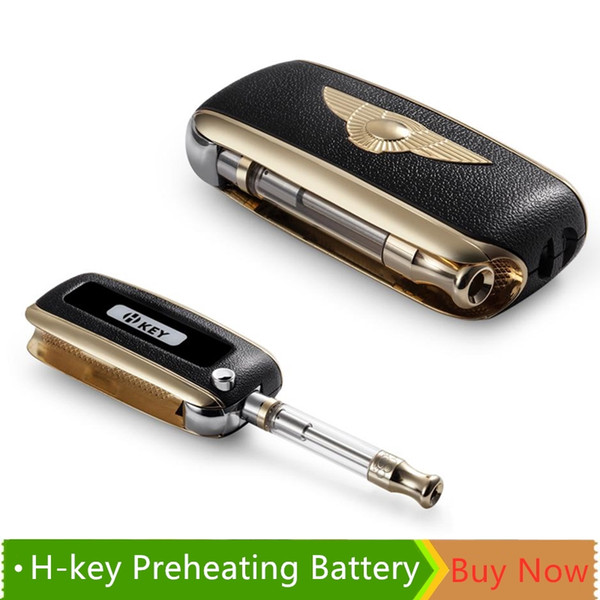 100% Original H-Key Chain Battery 650mah Mini Box Adjustable Voltages Mod Preheating Battery All Type Cartridges Variable Voltage Mod