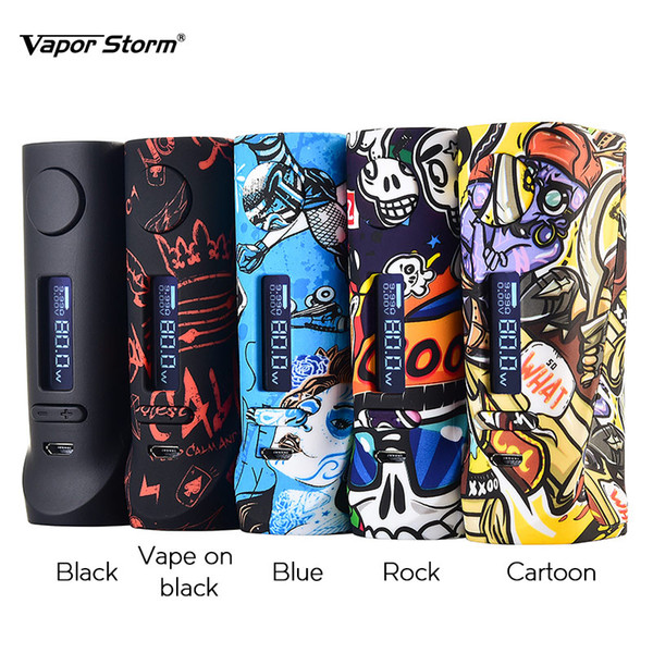 Vapor Storm ECO Pro Box Mod Vape OLED Screen TC Variable Power 80w 510 Electronic Cigarette Mod Without Battery