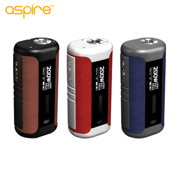 100% Original Aspire Speeder Leather 200W TC Box Mod Support For Aspire Revvo&Athos Tank E Cigarettes Wholesale