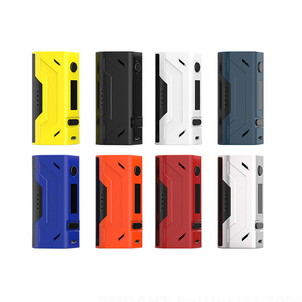 Original Smoant Battlestar Box Mod 200W TC Box Mod Rainbow color Electronic Cigarette Vape Mod free shipping