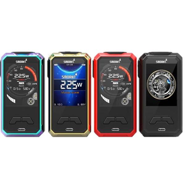 wholesalebuy Smoant Charon Mini 225W Box Mod with 2,0inch TFT Screen Dual 18650 Battery Powered E Cigarette Vape Mod 100% Original